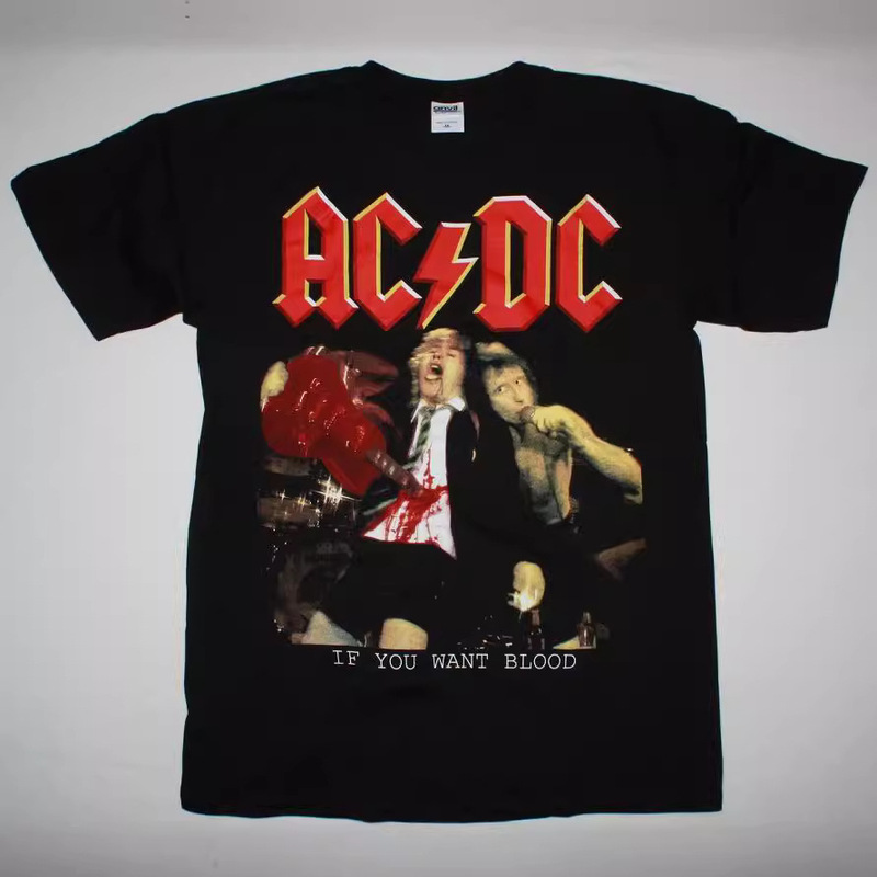 Ac Dc if You Want Blood Acdc New Rock Short-Sleeved T-Shirt
