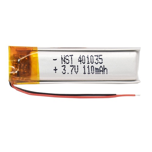 401035 110 polymer lithium battery 3.7V recording pen, reading pen, head-mounted Bluetooth headset and other batteries
