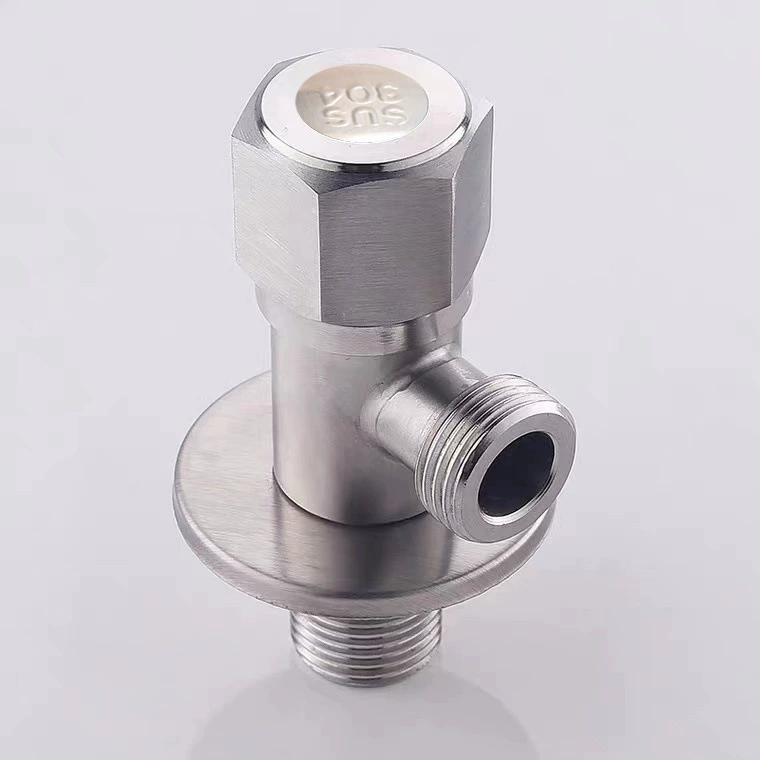 ✅Angle valve pure copper 304 stainless steel large flow wholesale batch copper one in two out three channels hot and cold full copper triangle