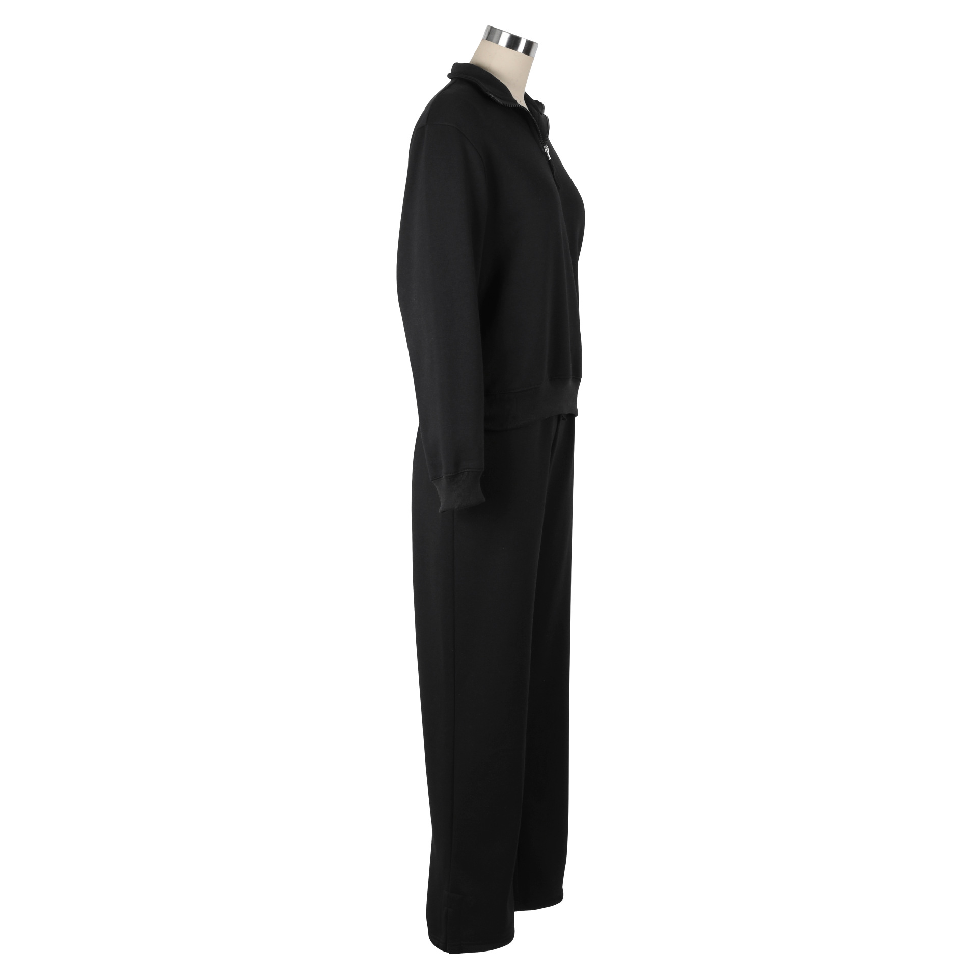 Women Clothing Sweater Two Piece Suit Velvet Thickened Sportswear Loose Winter