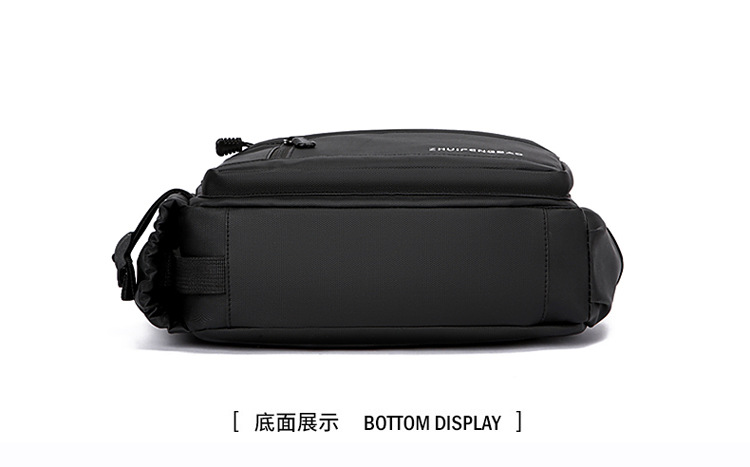 Cross-border men's single-shoulder bag, multi-layer large-capacity crossbody bag, fashionable and lightweight motorcycle bag, travel water-resistant small backpack undefined