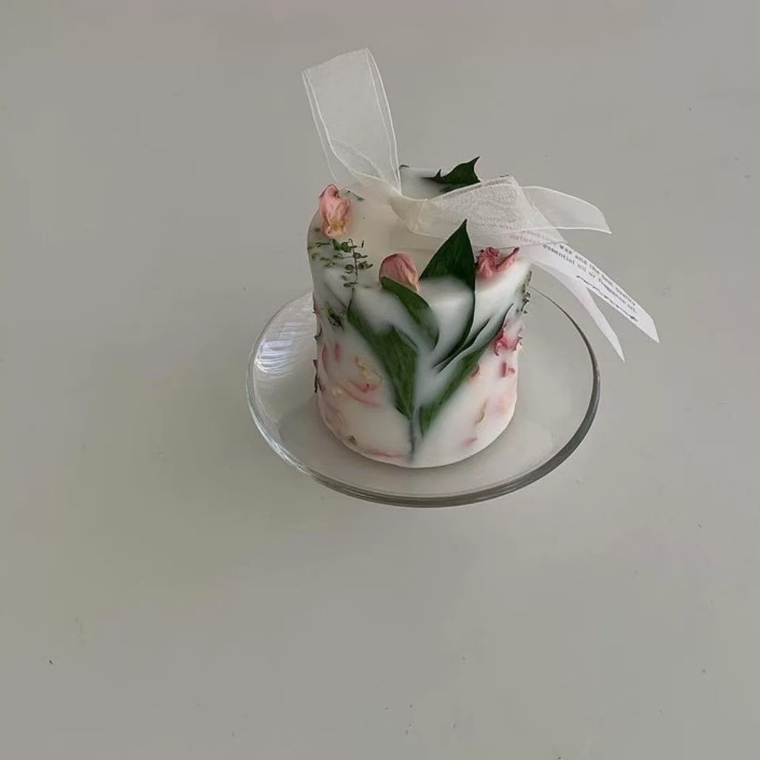 Flores de inmortalidad transfronterizas flores secas rosas de aroma vela floral vela de boda regalo de mano aroma del dormitorio real