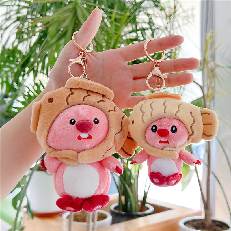 Cute plush cartoon pendant