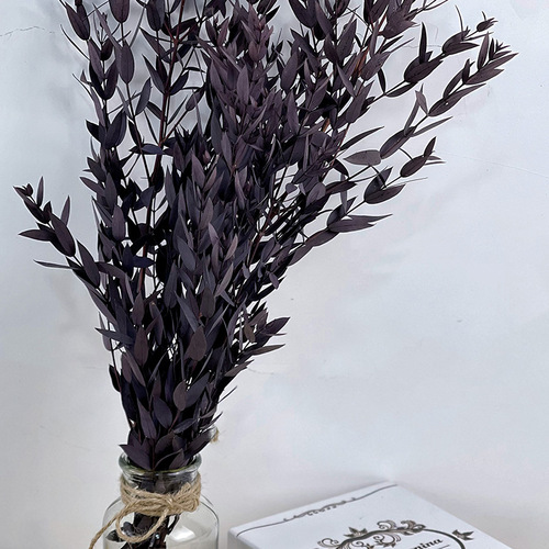Eternal Fine Leaf Eucalyptus Scented Candle Yunnan Manufacturer Eternal Flowers Home Decor Cross-border Dried Flowers Small Sharp Leaves