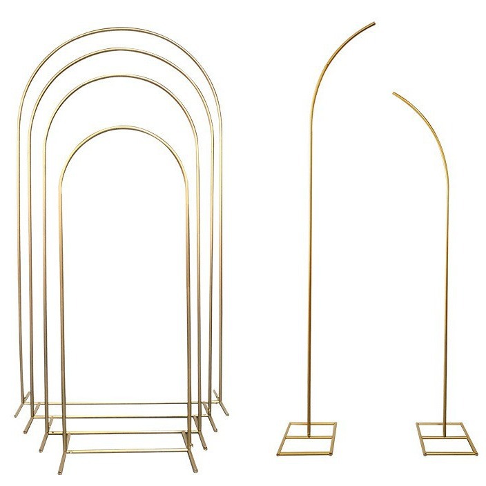 Nueva división transfronteriza hierro forjado oro 150180200 boda arco de tres piezas set escenario guía de fondo decoración