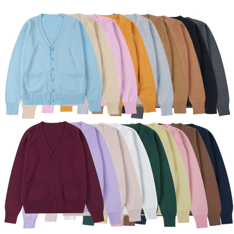 Xixiang beyond clothing Japanese jk uniform cardigan sweater soft super cute cotton Xixiang beyond clothing Japanese jk uniform cardigan sweater soft super cute cotton