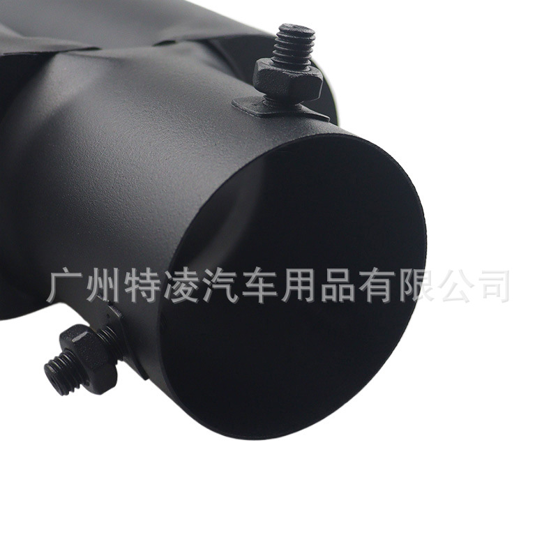 63mm Universal Automotive Dual Outlet Angled Exhaust Pipe Stainless Steel Exhaust Pipe Car Exterior Dual Outlet Decorative Exhaust Pipe