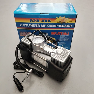 portable fast air supplement – Hava nasosu - metal-false-double-cylinder