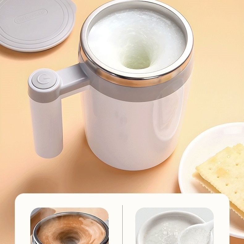 2025 Electric Stirring Coffee Cup, Rechargeable, Fully Automatic, Stainless Steel, Rotating Magnetic, Smart Office Water Cup