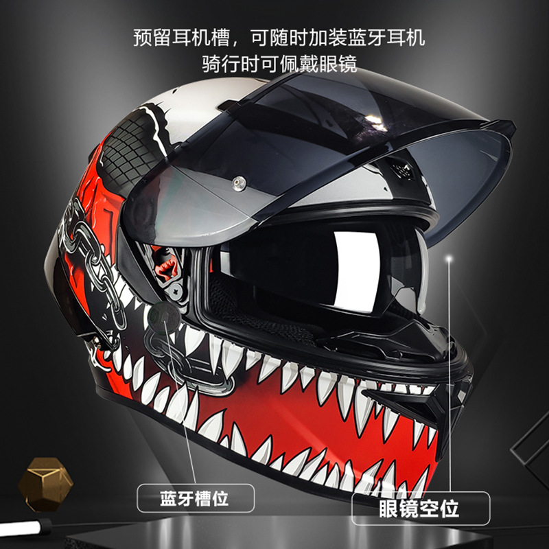 3C certificado casco de la motocicleta de fábrica al por mayor DOT Comercio exterior casco Nacional Estándar Clase A Four Seasons Universal