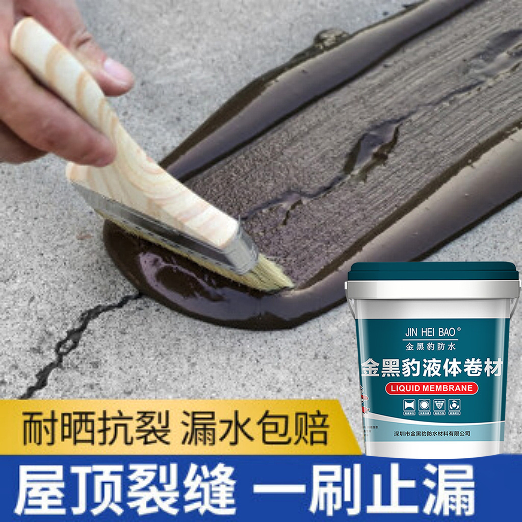 屋顶防水纳米硅橡胶防水涂料卫生间房顶漏水外墙补漏防潮液体卷材