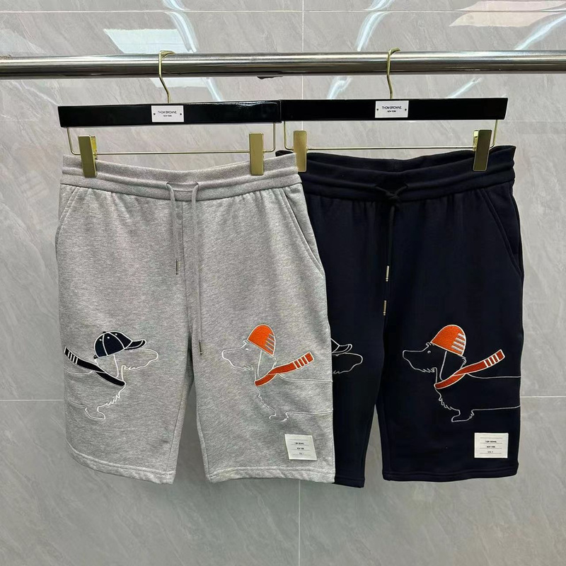[Factory Outlet] TB Summer Men's and Women's Double-sided Embroidered Christmas Puppy Tether Shorts Comfortable to Wear