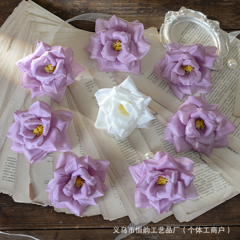Artificial Flower Rose Flower Headband Flower Headdress Wedding Garland Accessories Hotel Decoration Decorative Flower Photography Wall Decoration