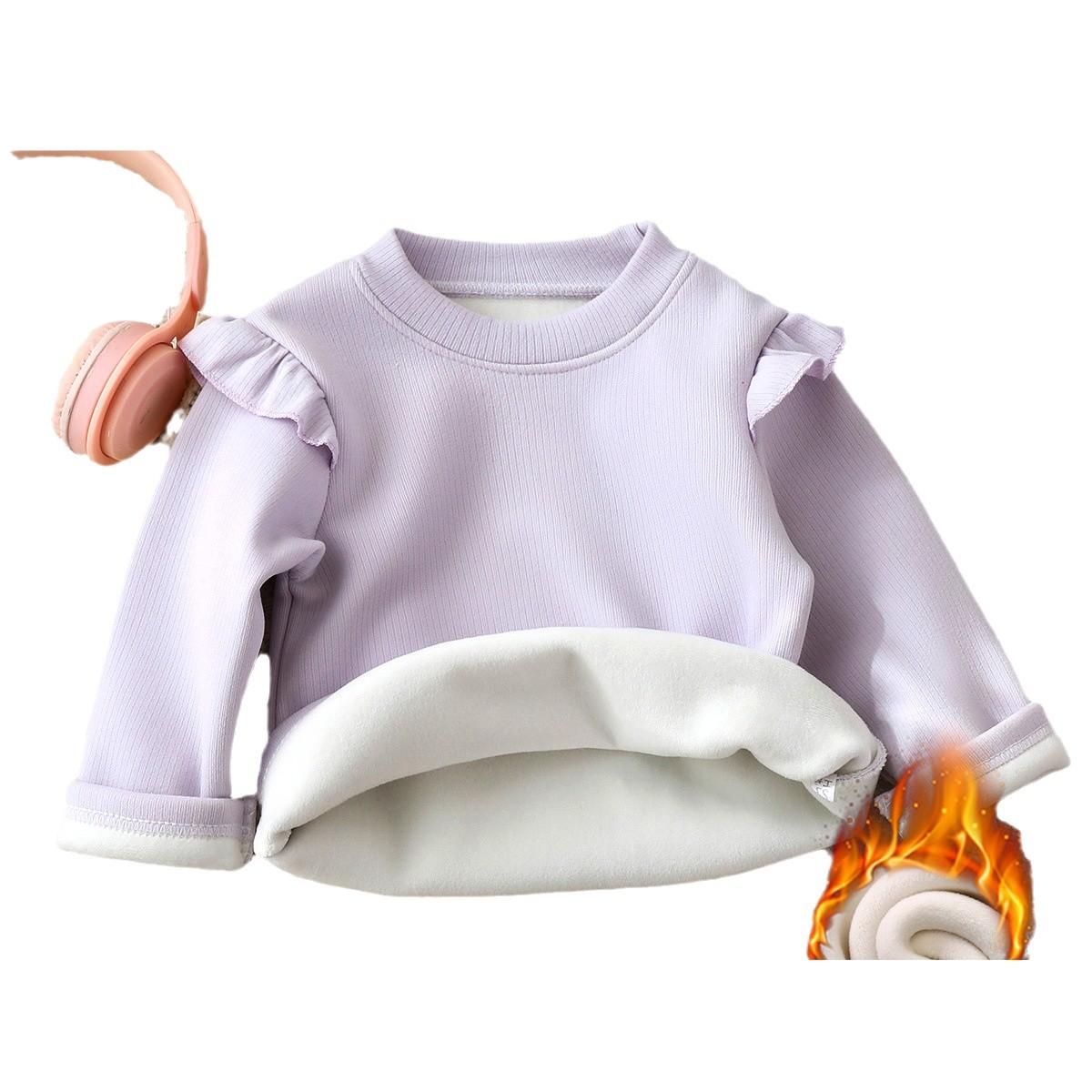 Camiseta de invierno para niñas nueva camiseta de invierno para bebés con camiseta de manga larga más gruesa ropa de invierno caliente ropa infantil al por mayor