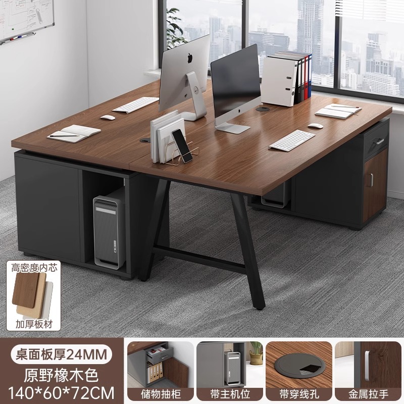 Mesa de oficina y silla combinada mesa de jefe mesa de escritorio mesa de computadora de escritorio simple y moderna mesa de personal de oficina