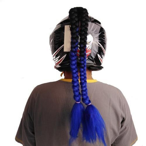 Style, Helmet Decoration | Motuoche Auto Parts and Accessories - black-and-blue