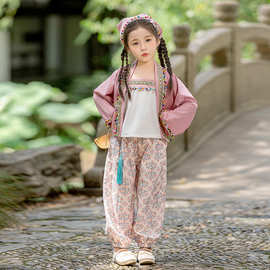 女童汉服秋装儿童少数民族服饰中国风小女孩唐装女宝宝超仙古装新