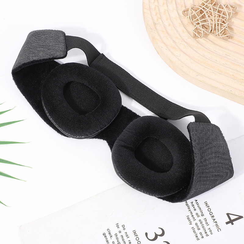 Nuevo antifaz móvil 3D transfronterizo, cuenca del ojo real, sombra transpirable, bolsa de almacenamiento, protección para los ojos, venta directa de fábrica