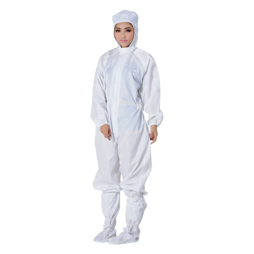 Factory direct supply anti-static hooded work clothes dust-free white coveralls pharmaceutical workshop clean clothes anti-static clothes