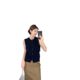 COS Style Women's Clothing 25 Spring and Summer New Style Elegant Simple Round Neck Sleeveless Vest Outer Waistcoat Stacked Waistcoat