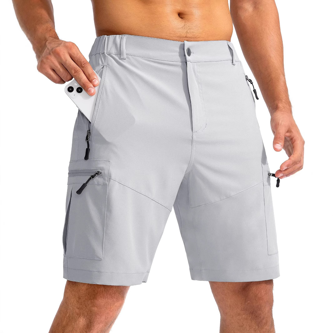 Men's hiking work shorts 9 inches (about 22.9cm) light outdoor work shorts men's brigade