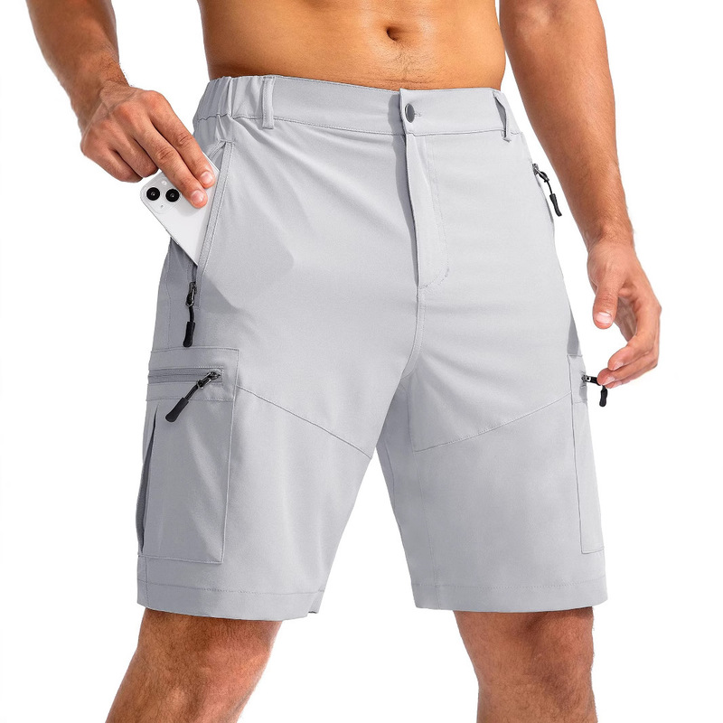 Men's hiking work shorts 9 inches (about 22.9cm) light outdoor work shorts men's brigade