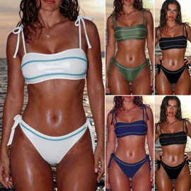 比基尼;连体泳衣;沙滩裙