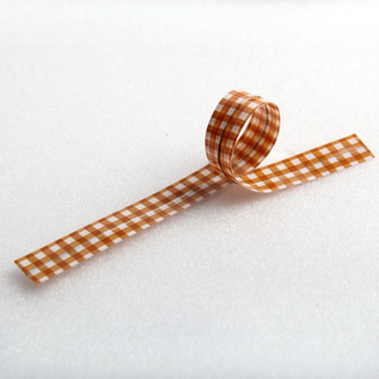 100根韩网同款出口咖啡色格子封口铁丝、扎丝、塑料扎带 束口绳