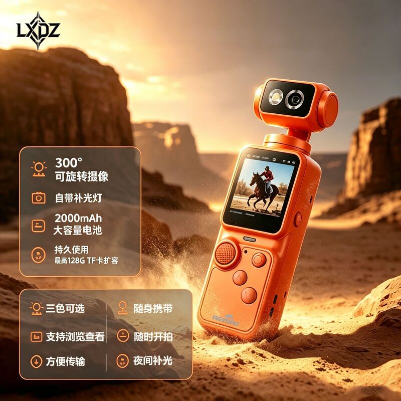 Lxdz Pocket Hd Handheld Sports Camera Recording Device with Audio and Video Recording, Ultra-Clear Anti-Shake Gimbal Manufacturer