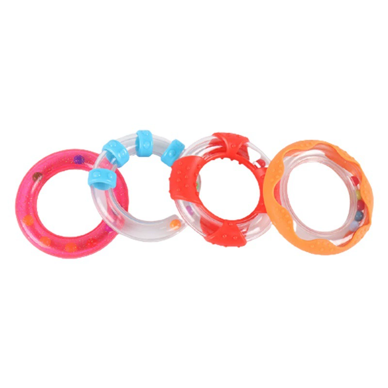 Оптовая Продажа с фабрики прозрачный детский погремушка детский успокаивающий колокольчик DIY Пластиковый ABS колокольчик игрушечные аксессуары