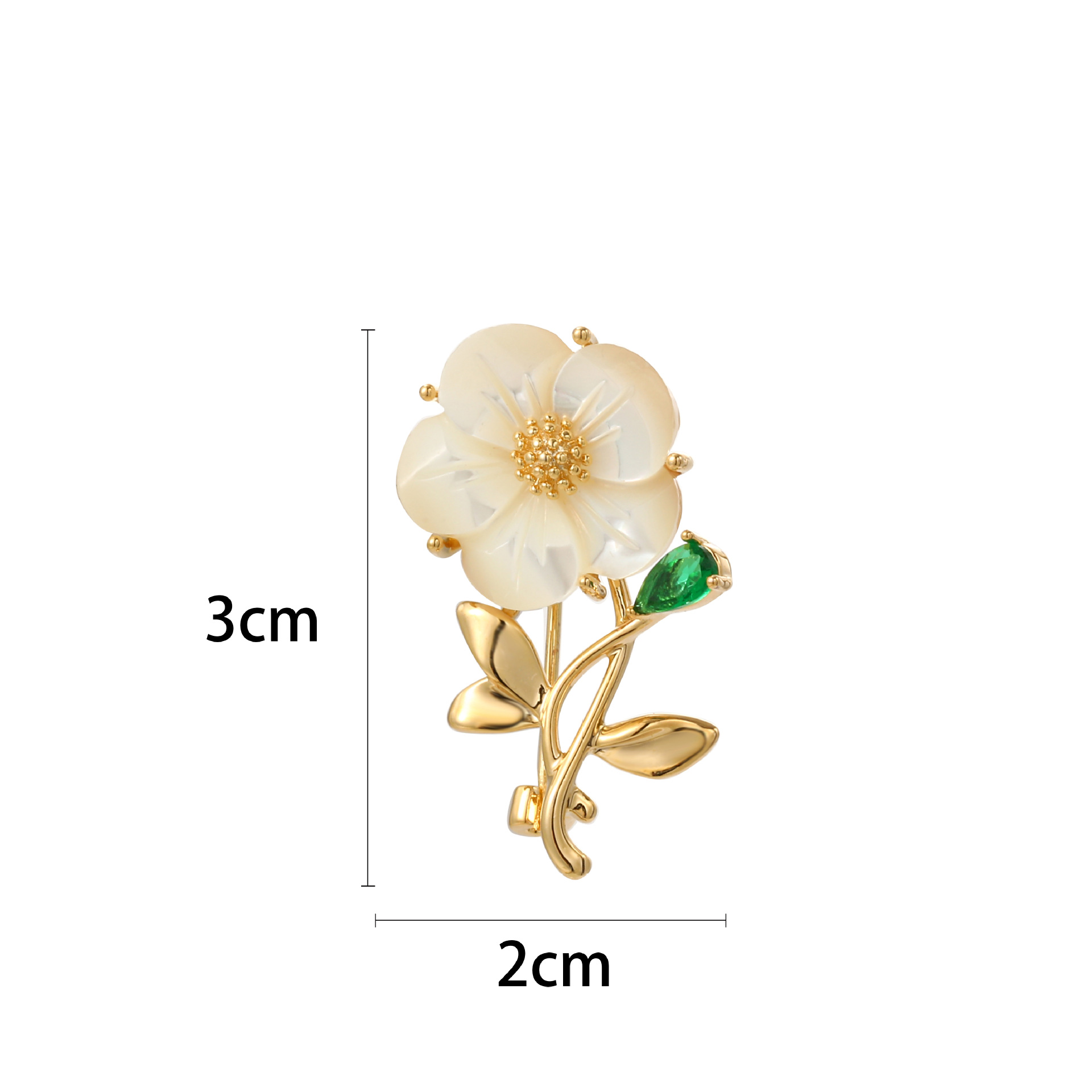 Elegant Flower Copper Women's Brooches display picture 2