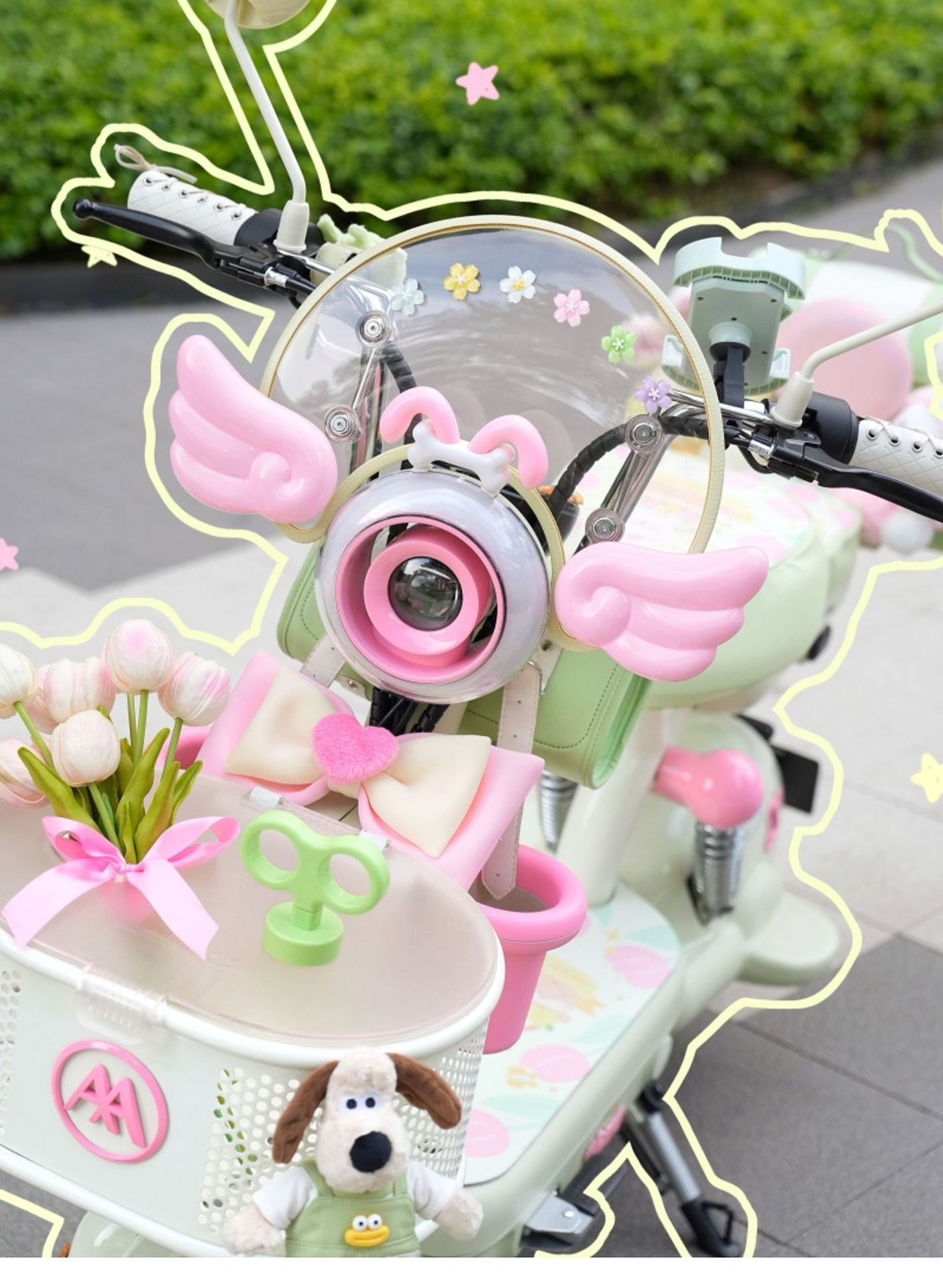 Lucky Spinner Electric Car Clockwork Decoration Cute Electric Rotatable Luminous Accessories Yadi Emma No. 9 Mavericks