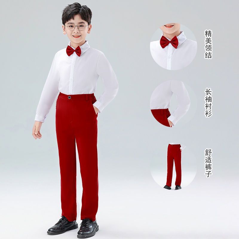 小中学生児童合唱団 赤い愛国朗読 歌う祖国 パフォーマンス衣装 詩朗読 女の子|undefined