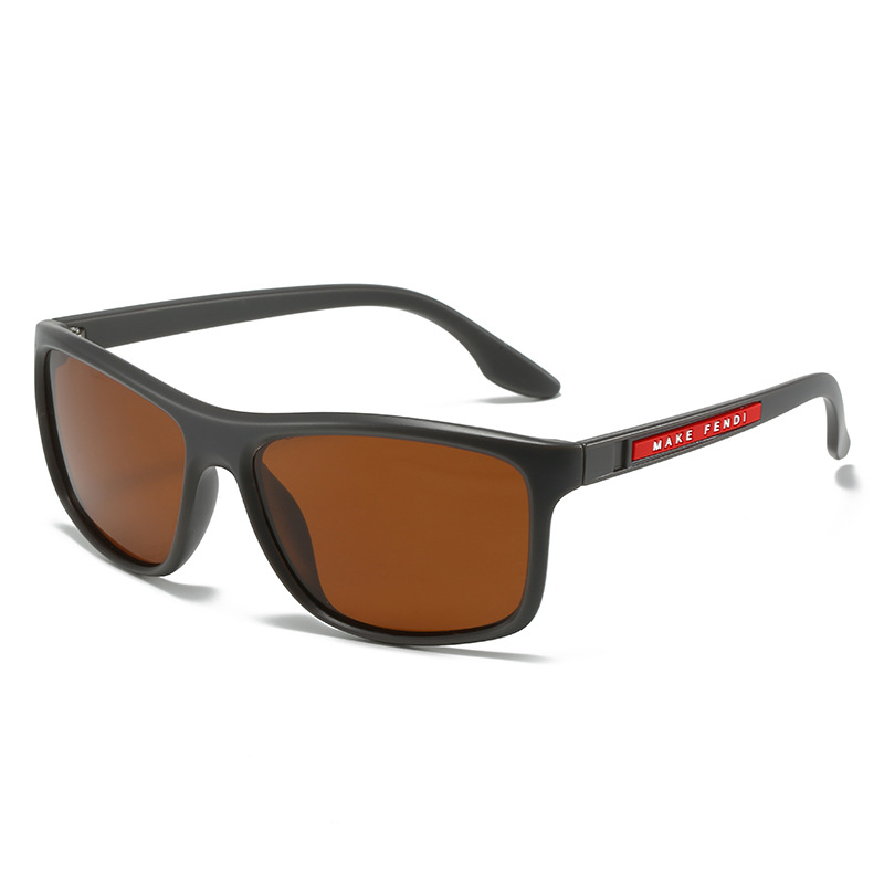 Nuevo Comercio exterior hombres caja esmerilado gafas de sol polarizadas moda Negocios Deportes conducción gafas de sol fabricante