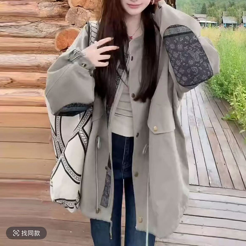 英伦风中长款小个子风衣外套女2025春秋新款大衣时尚百搭休闲上衣|undefined