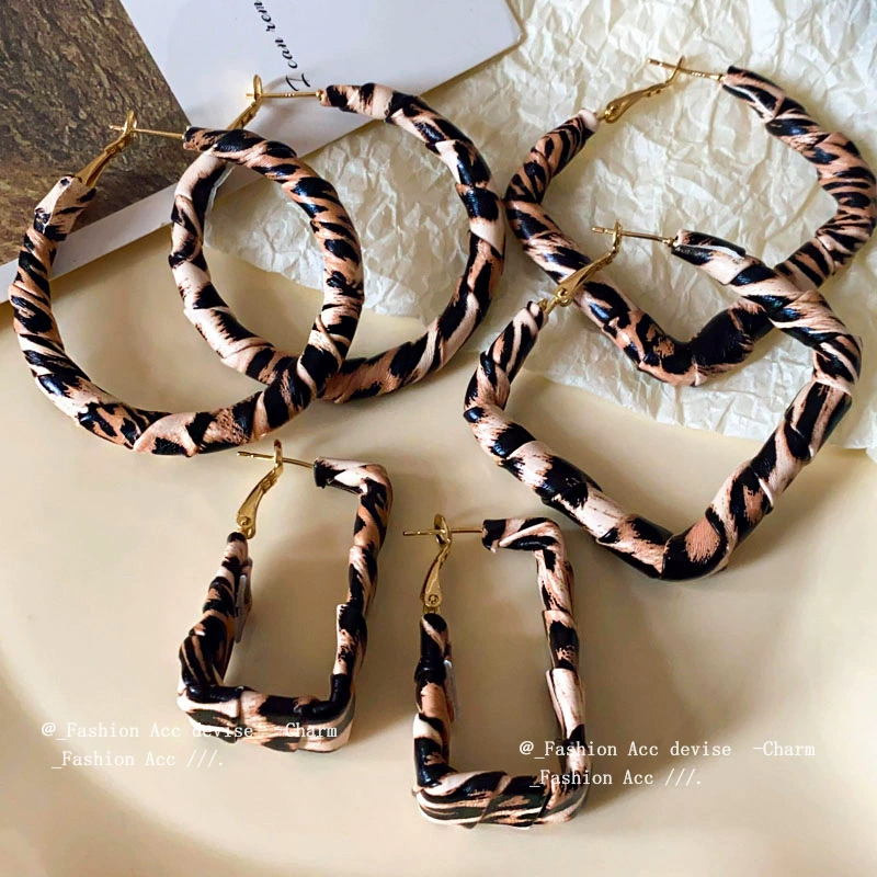 Серебряная игла, трендовые серьги, европейский стиль