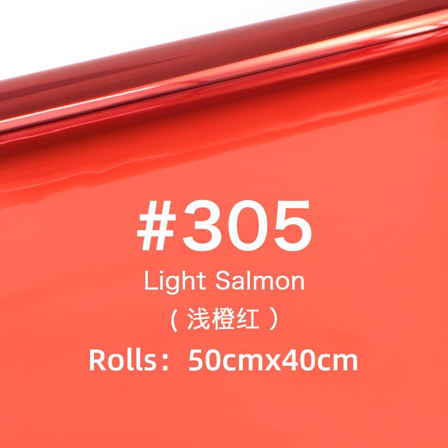 50*40cm leden paper#305 [light orange red]