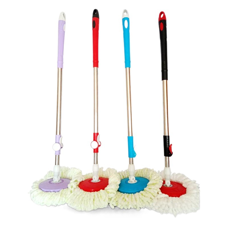 Hogar buena fregona giratoria varilla fregona universal Acero inoxidable MOP varilla reemplazo MOP accesorios giratoria cabeza de la fregona