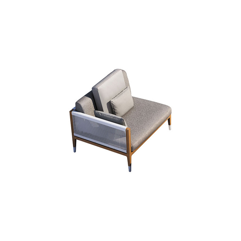 silla de teca al aire libre sofá patio balcón jardín de alojamiento de caña ocio combinación de cordón impermeable muebles al aire libre