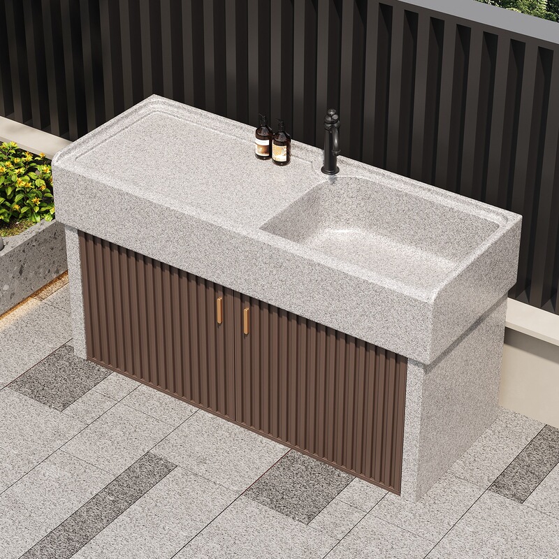Courtyard Stone Wash Basin, Outdoor Sink, Natural Stone Wash Basin, Granite Countertop, Garden Vegetable Washing Basin