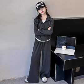 春秋套装女童2025新款洋气时髦女孩中大童装休闲两件套女大童秋装