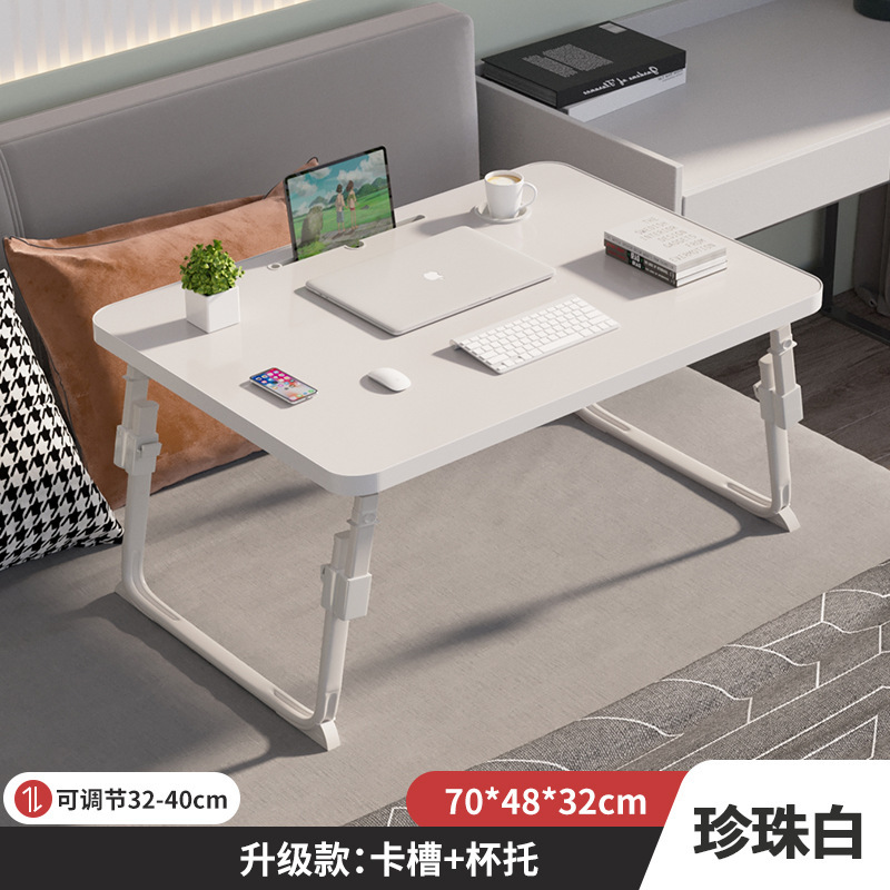 昇降可能なベッドの上の小さなテーブルが窓をはって勉強する机のノートパソコンの机のオフィスの小さなテーブルの折り畳み寮|undefined
