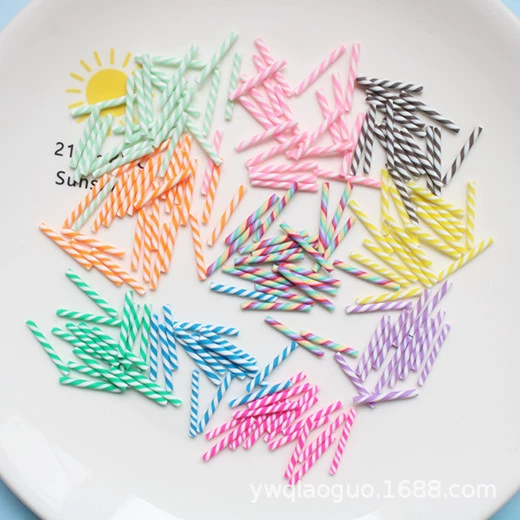 Мягкая керамика Моделирование шоколада Двухцветный тонкий батончик Украшение для еды и игр Ультралегкое Глиняное украшение Крем-торт Аксессуары для поделок