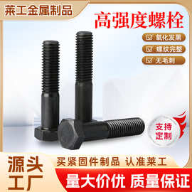 厂家直销高强度螺栓氧化发黑8.8级全牙半牙加长外六角螺丝
