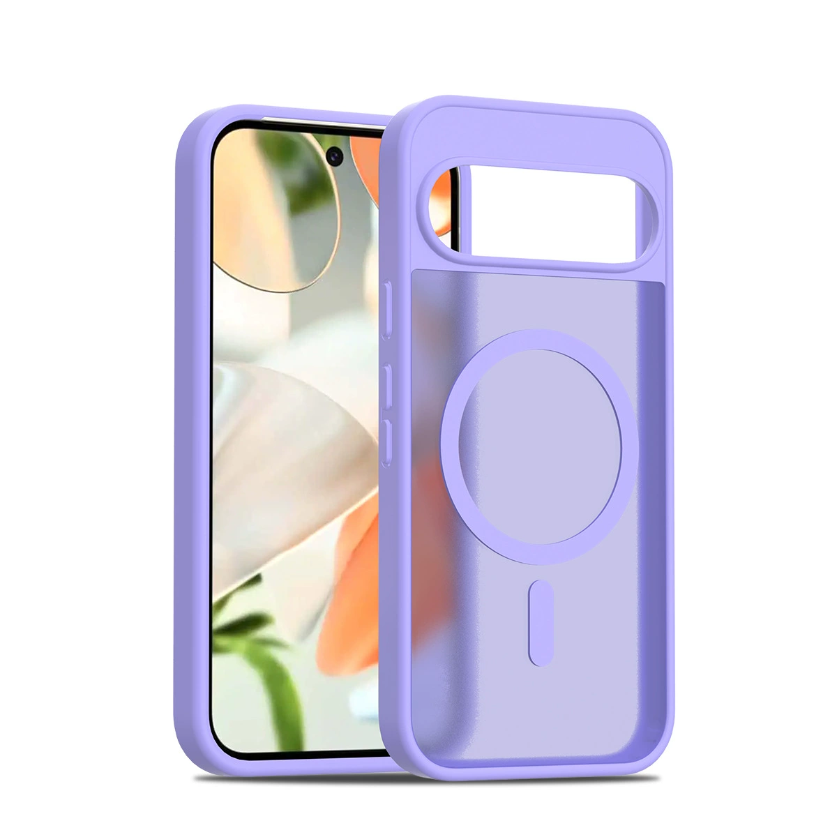 Подходит для Google Pixel10Pro серебряная защита магнитный snap-чехол Pixel9 ощущение кожи Pixel9A защита от падения