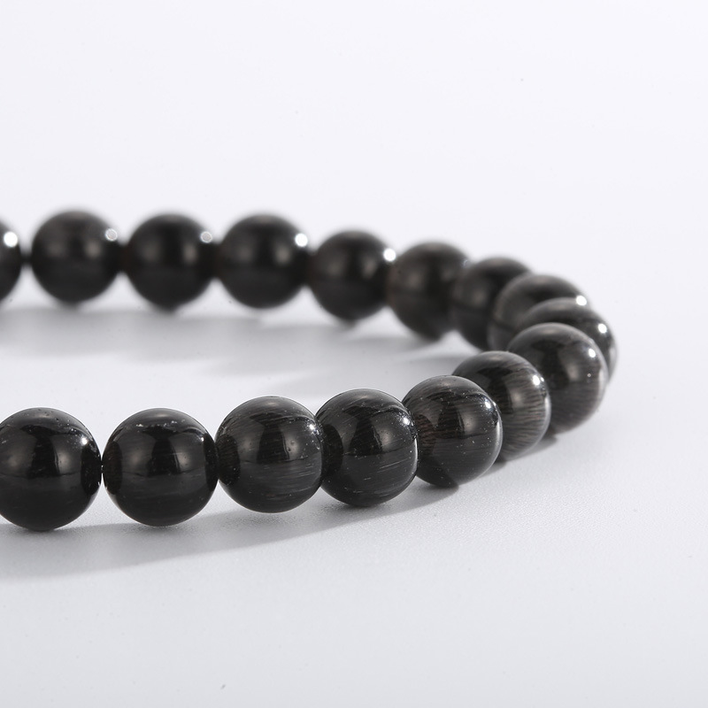 Ethnic Style Solid Color Stainless Steel opal Beaded Plating Bracelets 1 Piece