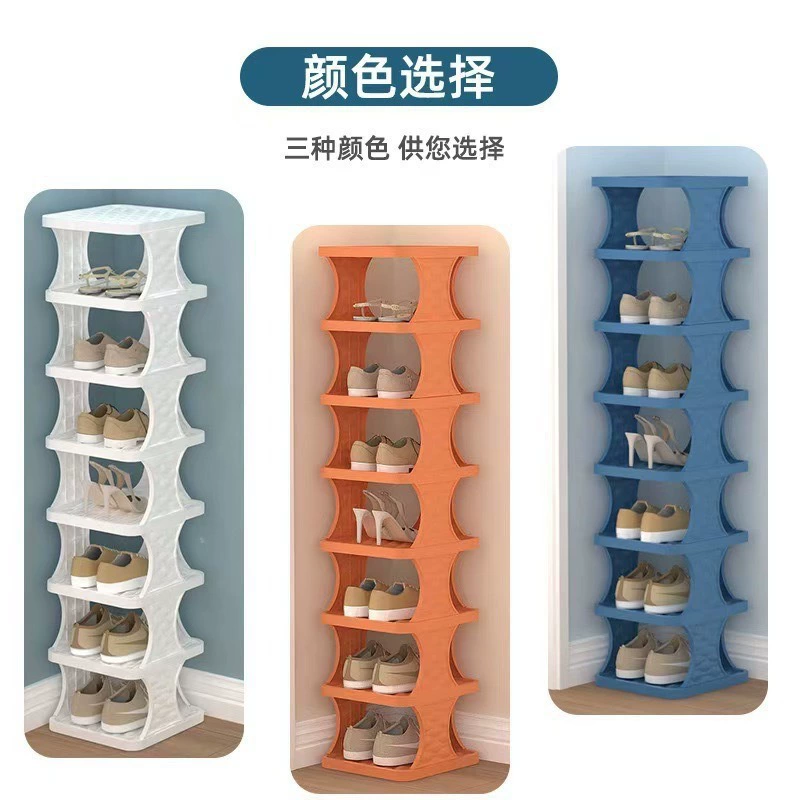 Взрывная простая стойка для обуви Небольшой обувной шкаф для домашнего дверного проема