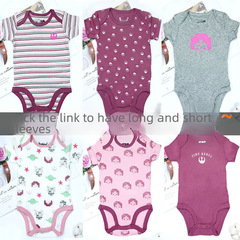 新款夏短袖連體哈衣初生嬰兒棉三角爬服新生兒包屁衣外貿童裝