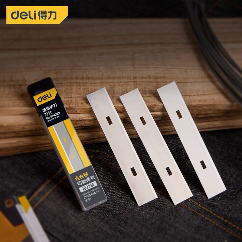 得力工具清洁铲刀刀片美工刀片铲墙皮清洁工具玻璃地面除胶DP181