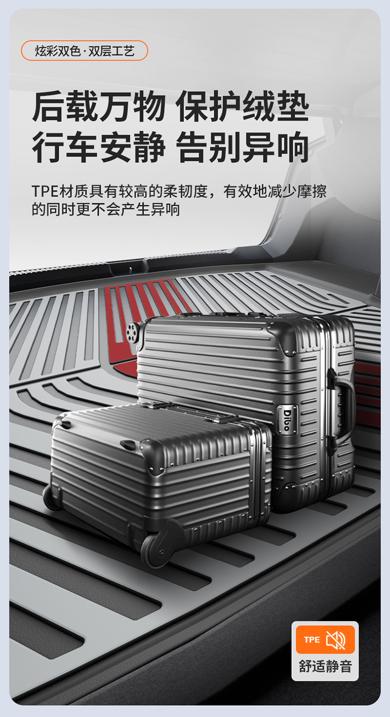 Suitable for Buick New Regal, Lacrosse, Envision Plus, and Other Special Vehicles, Colorful Tpe Car Trunk Mat